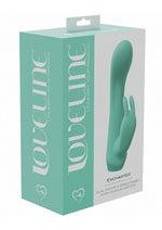 Load image into Gallery viewer, Loveline Enchanted Rechargeable Silicone Dual Motor Rabbit Vibrator - Green
