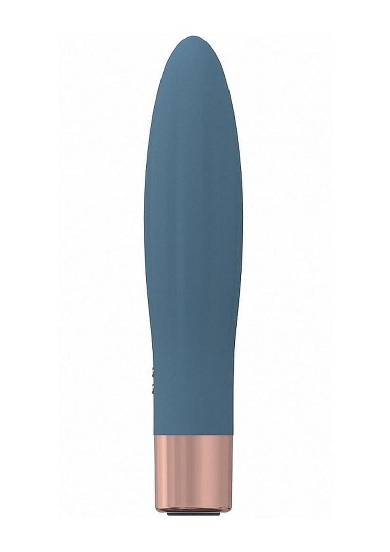 Loveline Fame Silicone Rechargeable 10 Speed Mini Vibrator - Blue