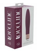 Load image into Gallery viewer, Loveline Fame Silicone Rechargeable 10 Speed Mini Vibrator - Burgundy
