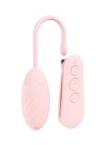 Load image into Gallery viewer, Loveline Felicite 10 Function Silicone Rechargeable Egg Vibe with Remote Control - Pink
