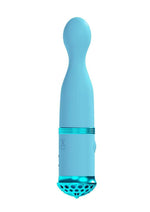 Load image into Gallery viewer, Loveline Finesse 10 Function Rechargeable Silicone Ball Tip Vibrator - Blue
