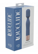 Load image into Gallery viewer, Loveline Glamour Silicone Rechargeable 10 Speed Mini Wand - Blue