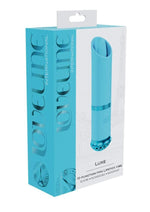 Load image into Gallery viewer, Loveline Luxe 10 Function Mini Lipstick Rechargeable Silicone Vibrator - Blue
