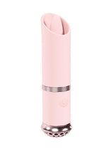 Load image into Gallery viewer, Loveline Luxe Silicone Rechargeable 10 Function Mini Lipstick Vibrator - Pink