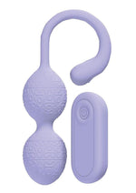 Load image into Gallery viewer, Loveline Pelvifit Beads 10 Function Vibrating Rechargeable Silicone Kegel Vibe with Remote Control - Lavender/Purple
