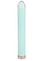 Load image into Gallery viewer, Loveline Sparkle Rechargeable 10 Function Glass Vibrator - Green - 6.3in
