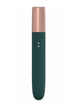 Load image into Gallery viewer, Loveline The Traveler Rechargeable 10 Speed Travel Vibrator - Green - Holds Lubricant - Green
