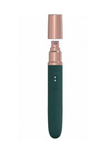 Load image into Gallery viewer, Loveline The Traveler Rechargeable 10 Speed Travel Vibrator - Green - Holds Lubricant
