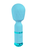 Load image into Gallery viewer, Loveline Velour 10 Function Rechargeable Silicone Mini-Wand - Blue
