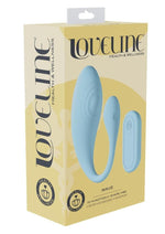 Load image into Gallery viewer, Loveline Wave C-Shape 10 Function Rechargeable Silicone Vibrator with Remote Control - Blue
