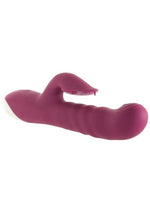 Load image into Gallery viewer, Lovely Lucy Rechargeable Silicone Dual Vibrator with Clitoral Stimulator
