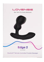 Load image into Gallery viewer, Lovense Edge 2 Remote Controlled Silicone Prostate Massager - Black
