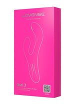 Load image into Gallery viewer, Lovense Osci 3 Rechargeable Silicone G-Spot Vibrator with Clitoral Stimulator - Pink
