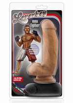 Load image into Gallery viewer, Loverboy Mma Fighter Vibrating Cock with Balls - Brown/Caramel - 7in
