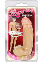 Load image into Gallery viewer, Loverboy The Pizza Boy Dildo with Balls - Flesh/Vanilla - 5in
