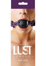 Load image into Gallery viewer, Lust Bondage Ball Gag - Black/Purple