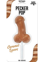 Load image into Gallery viewer, Lusty Lickers Pecker Pop Caramel Lovers Lollipop
