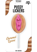 Load image into Gallery viewer, Lusty Lickers Pussy Lickers Caramel Lovers Lollipop
