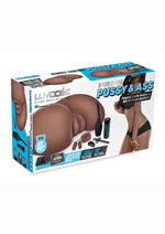 Load image into Gallery viewer, Luvdollz Remote Control Vibrating Rechargeable Masturbator - Pussy and Ass - Chocolate/Mocha
