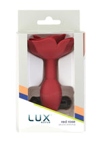Load image into Gallery viewer, Lux Active Red Rose Silicone Anal Plug - Red