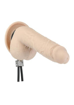 Load image into Gallery viewer, Lux Active Tether Adjustable Silicone Cock Tie - Black/Silver
