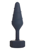 Load image into Gallery viewer, Lux Active Twist Rechargeable Silicone Anal Plug - Blue - Large