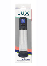 Load image into Gallery viewer, Lux Active Volume LCD Rechargeable Auto Penis Pump - Blue/Navy
