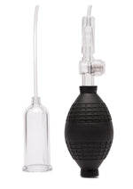 Load image into Gallery viewer, Lux Fetish Clitoral Pump with Release - Black/Clear