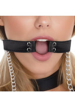 Load image into Gallery viewer, Lux Fetish Open Mouth Gag with Nipple Clips
