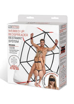 Load image into Gallery viewer, Lux Fetish Webbed Up Bedspreader Restriant System - Black/Red