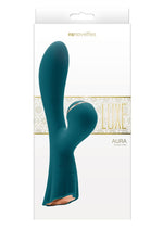 Load image into Gallery viewer, Luxe Aura Rechargeable Silicone Clitoral Stimulator - Teal