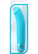 Load image into Gallery viewer, Luxe Beau Vibrating Silicone Dildo - Blue - 8.5in
