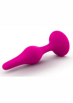 Load image into Gallery viewer, Luxe Beginner Plug Silicone Butt Plug - Pink - Small