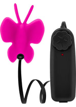 Load image into Gallery viewer, Luxe Butterfly Teaser Silicone Egg with Remote Control - Fuchsia/Pink