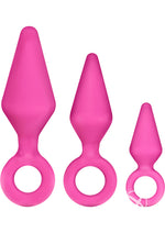 Load image into Gallery viewer, Luxe Candy Rimmer Anal Kit Silicone - Pink - 3 Piece Kit