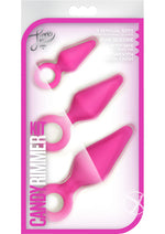 Load image into Gallery viewer, Luxe Candy Rimmer Anal Kit Silicone - Pink - 3 Piece Kit