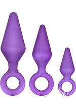 Load image into Gallery viewer, Luxe Candy Rimmer Anal Kit Silicone - Purple - 3 Piece Kit