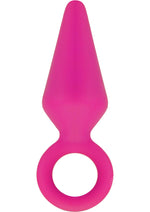 Load image into Gallery viewer, Luxe Candy Rimmer Silicone Butt Plug - Pink - Medium