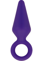Load image into Gallery viewer, Luxe Candy Rimmer Silicone Butt Plug - Purple - Medium