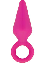 Load image into Gallery viewer, Luxe Candy Rimmer Silicone Butt Plug - Pink - Small