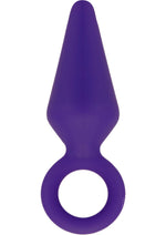 Load image into Gallery viewer, Luxe Candy Rimmer Silicone Butt Plug - Purple - Small