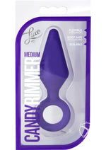 Load image into Gallery viewer, Luxe Candy Rimmer Silicone Butt Plug - Purple - Small