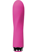 Load image into Gallery viewer, Luxe Collection Scarlet Rechargeable Silicone Compact Vibrator - Pink
