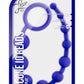 Luxe Silicone 10 Anal Beads - Blue/Indigo