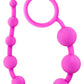 Luxe Silicone 10 Anal Beads - Pink