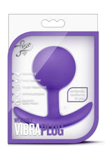 Load image into Gallery viewer, Luxe Wearable Vibra Plug Silicone Butt Plug - Purple