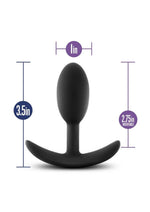 Load image into Gallery viewer, Luxe Wearable Vibra Slim Plug Silicone Butt Plug