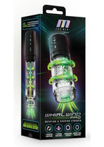 Load image into Gallery viewer, M For Men Whirlwind Pro Rechargeable Masturbator - Black/Clear