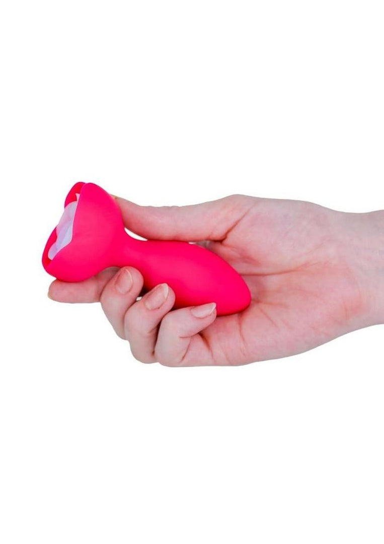 M'lady Light Up Rotating Silicone Rechargeable Anal Plug