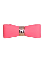 Load image into Gallery viewer, M'lady Pinpoint Silicone Rechargeable Bow Tie Wand - Coral/Orange